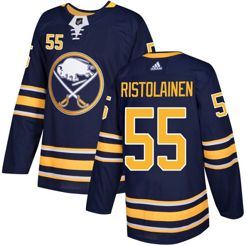 Men Adidas Buffalo Sabres #55 Rasmus Ristolainen Navy Blue Home Authentic Stitched NHL Jersey->buffalo sabres->NHL Jersey